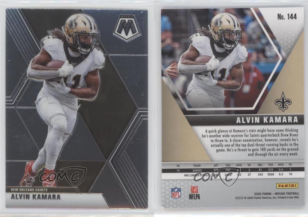 2020 Panini Mosaic Alvin Kamara #144 - Picture 3 of 4