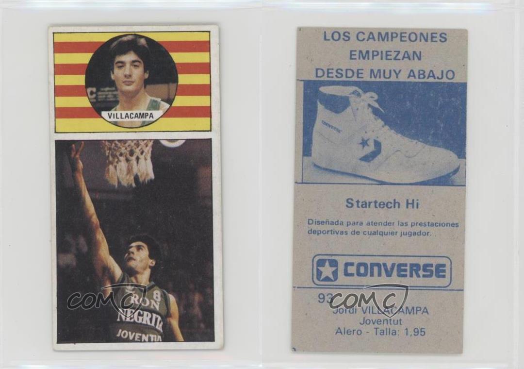 Converse Merchante espagnole offres 1986 Jordi Villacampa #93