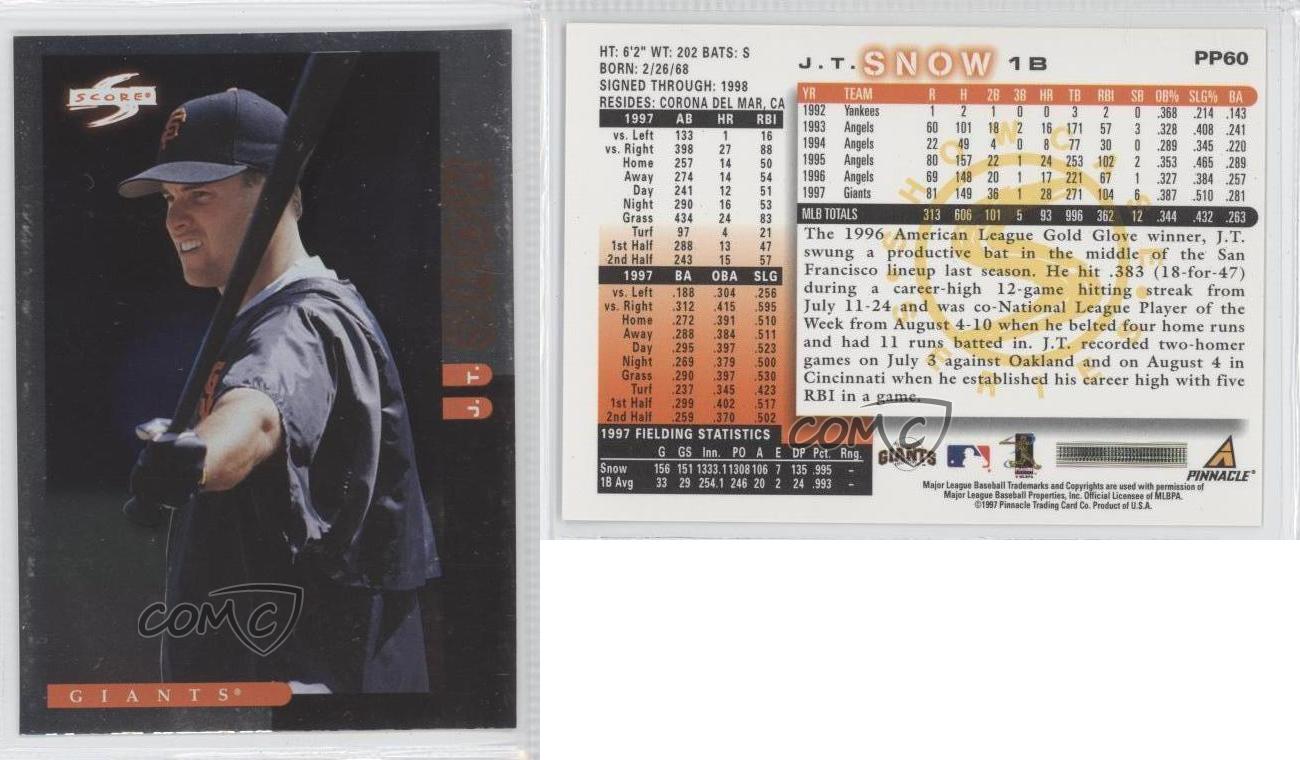 98 SHOWCASE LEGACY COLLECTION  J.T. SNOW
