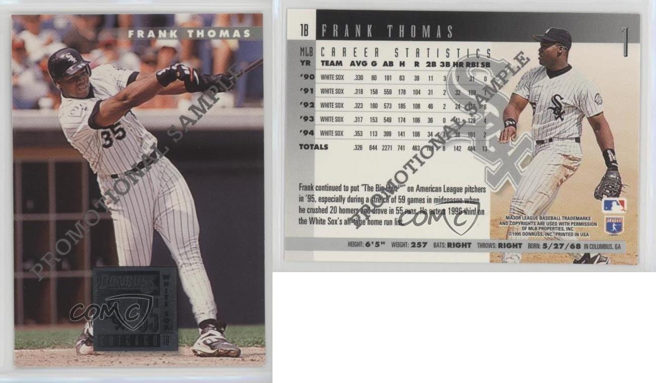 1996 Donruss Promotional Sample #5 Cal Ripken Jr Baltimore Orioles Baseball Card 
