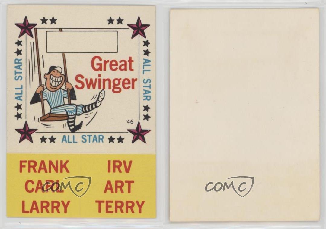 1960 Fleer Stickers Great Swinger eBay