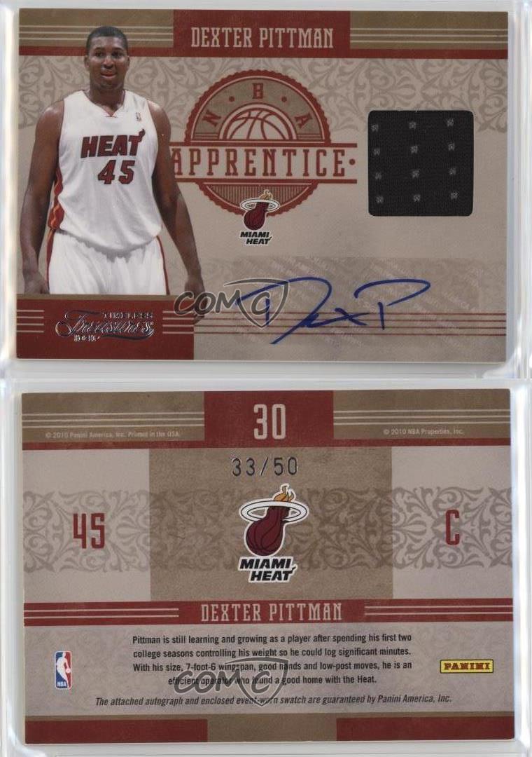 2010-11 Timeless Treasures /50 Dexter Pittman #30 Rookie Auto RC