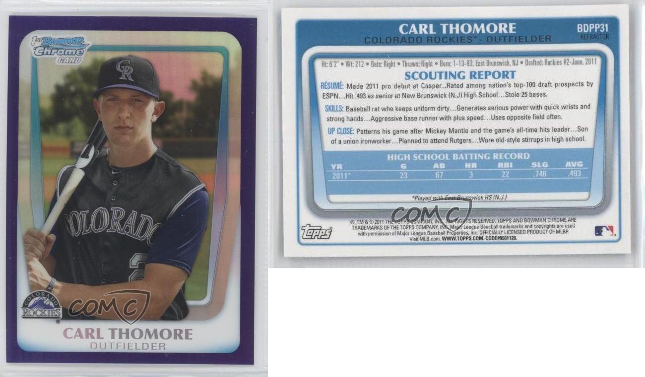 Carl Thomore's Rookie Card