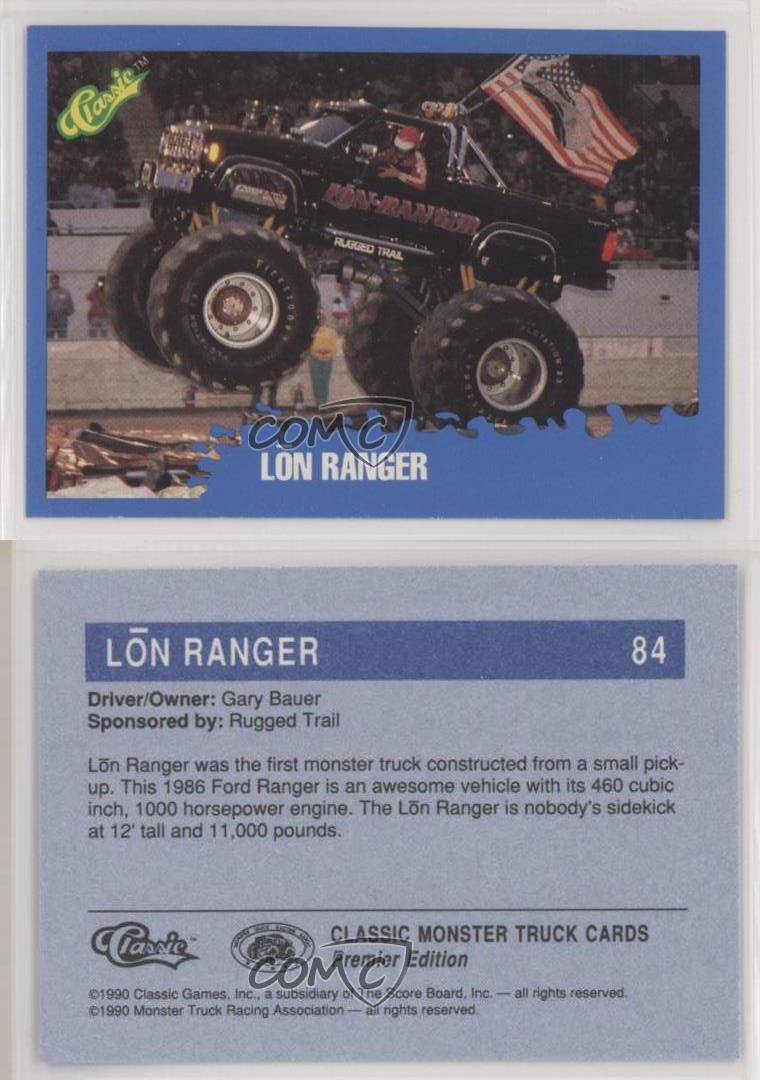 1990 Classic Monster Trucks Lon Ranger #84 - Picture 3 of 3