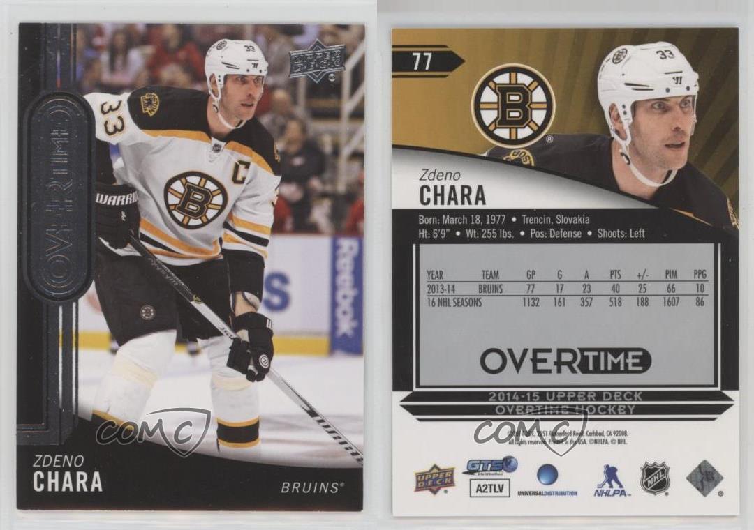 2014-15 Upper Deck Overtime Zdeno Chara #77 HOF - Picture 5 of 5