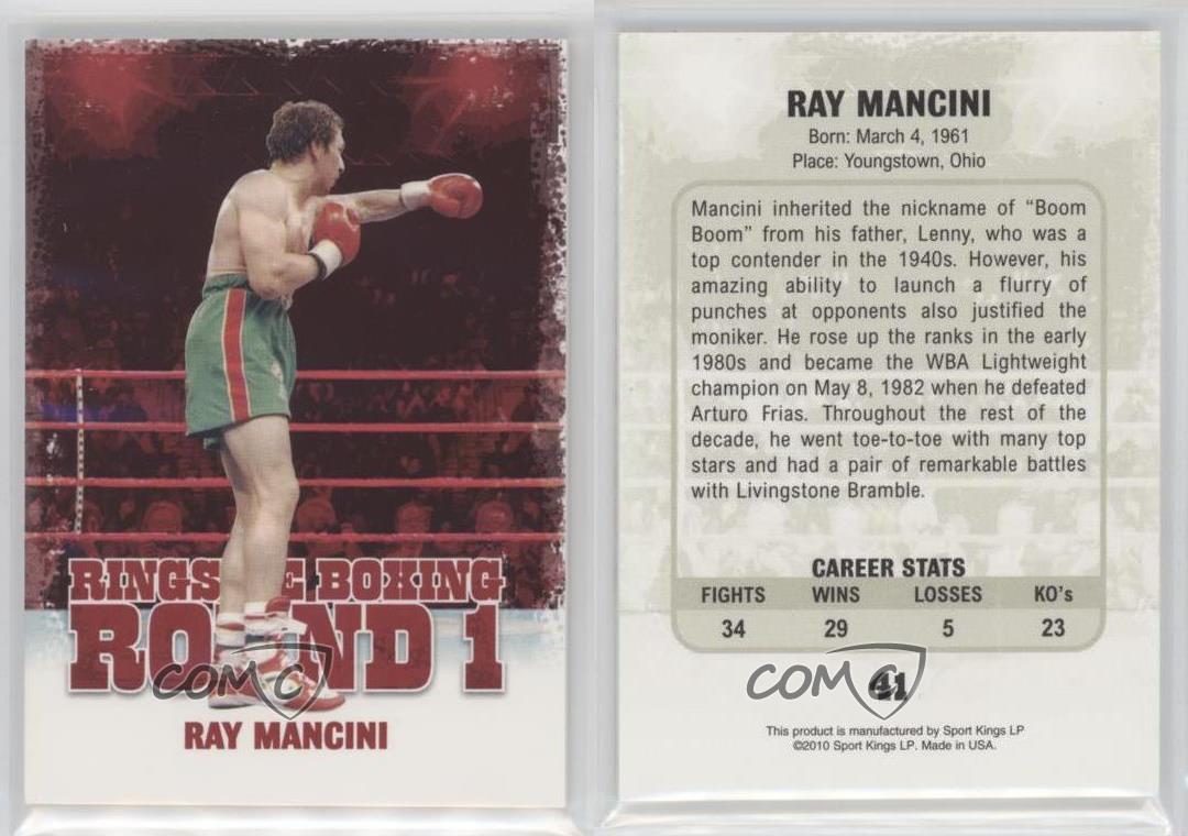 Boxing Cards > Ray Mancini #41