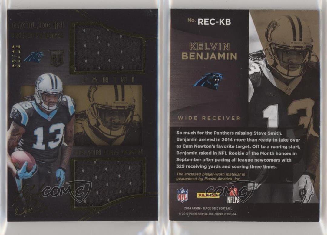 2014 Panini Black Gold Kelvin Benjamin Golden Receivers Dual