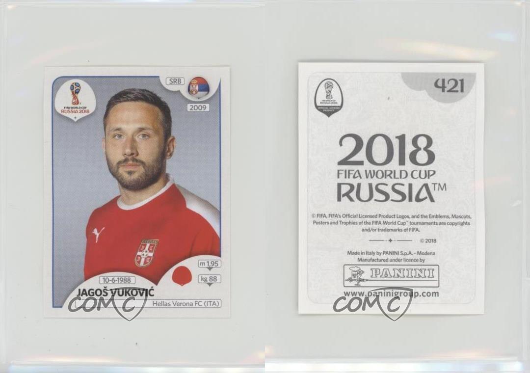 Panini WM 2018 World Cup Russia Jago? Vukovic Serbien Sticker 421 