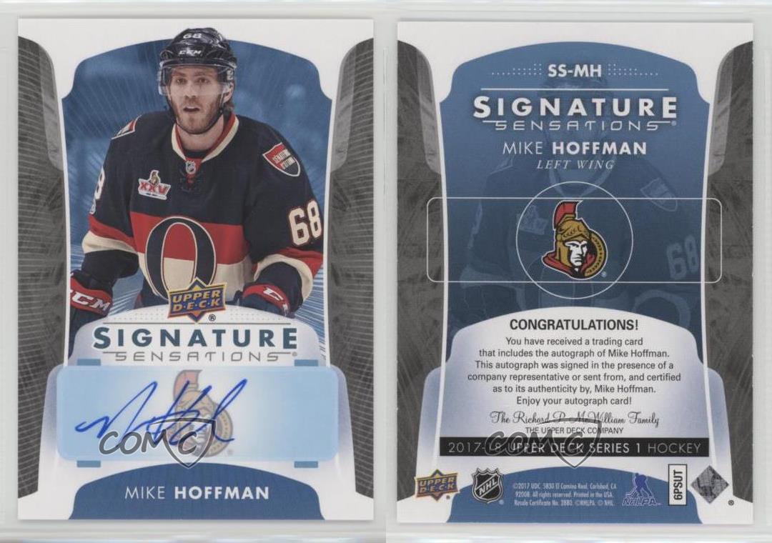 2017-18 Upper Deck Signature Sensations Mike Hoffman #SS-MH Auto