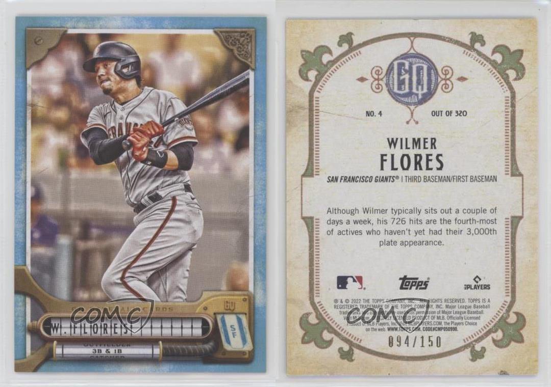 Wilmer Flores 2022 Topps Gypsy Queen # 4 San Francisco Giants