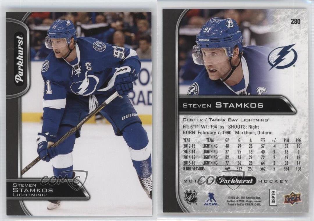 201617 Upper Deck Parkhurst Black 280 Steven Stamkos Tampa Bay