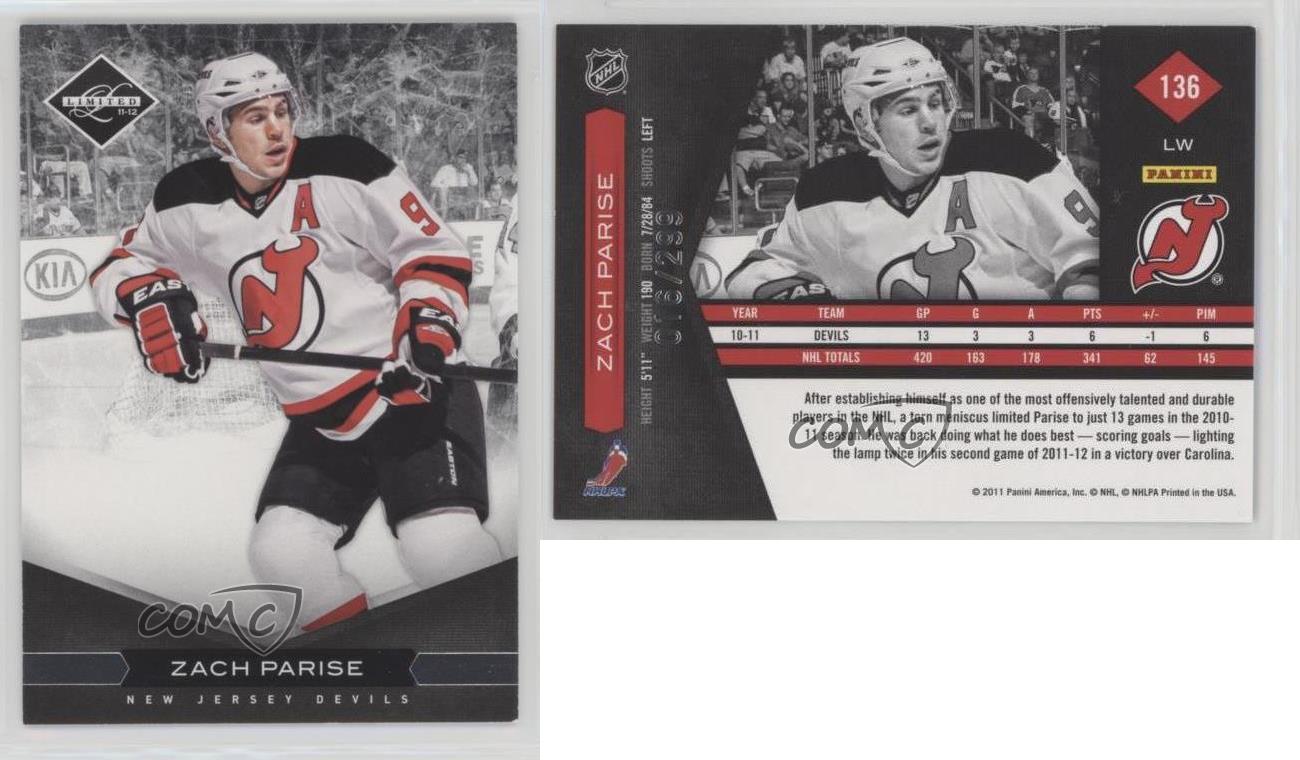 2011-12 Limited - #136 Zach Parise /299