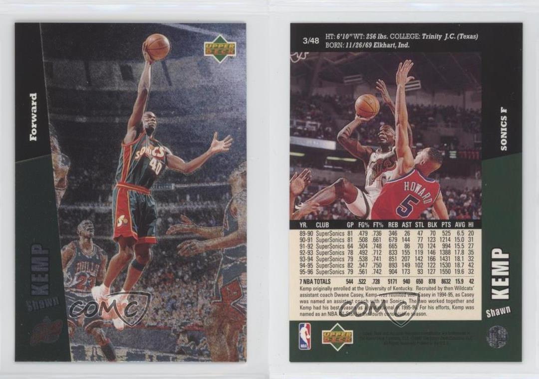 1996-97 Upper Deck Folz Vending Machine Minis Shawn Kemp #3 - Picture 3 of 4