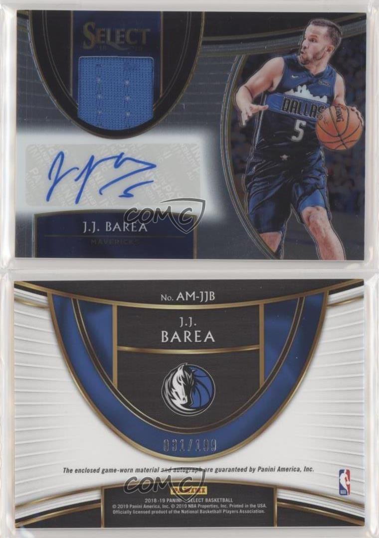 2018-19 Panini Select Auto Memorabilia /199 JJ Barea #AM-JJB Auto - Picture 3 of 3