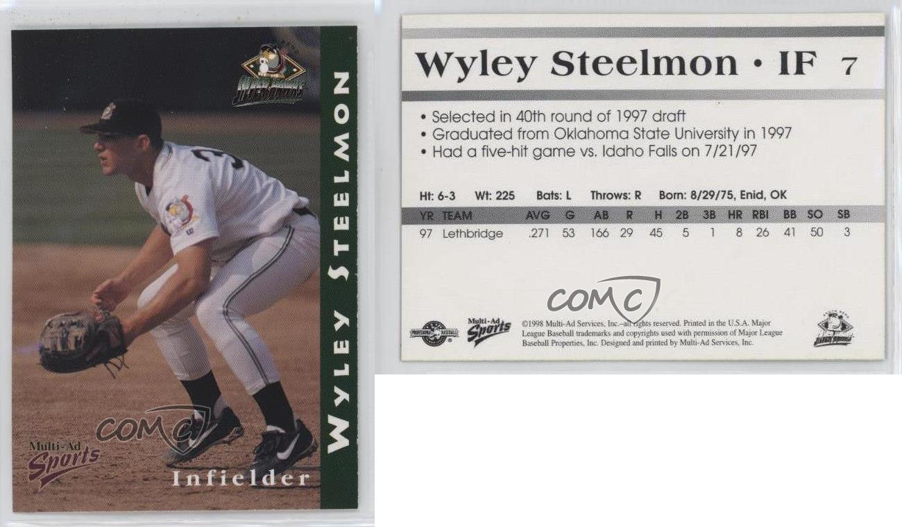 1998 Multi-annonces Sports tendance South Bend Silver Hawks Wyley Steelmon #7