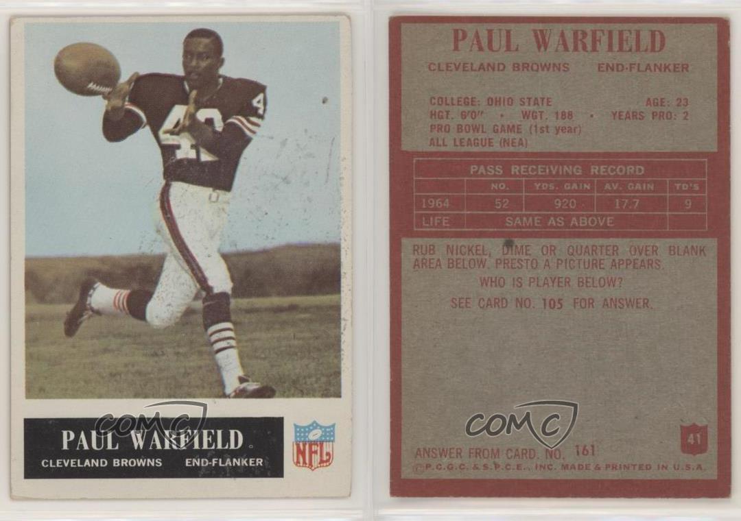 1965 Philadelphia Paul Warfield