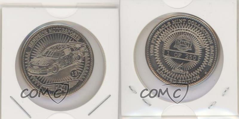 1998 Pinnacle Mint Coins Artist Proof Nickel Silver /250 Jeff Gordon 's Car HOF - Picture 3 of 3