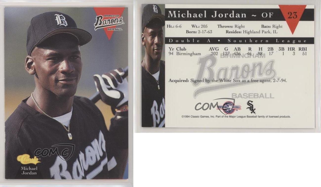 1994 Birmingham Barons Classic #23 Michael Jordan - Chicago WHITE