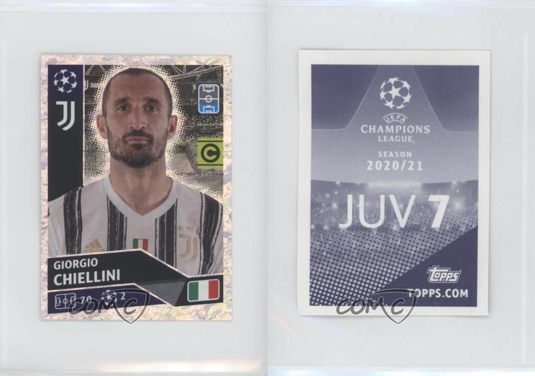 LE-S7 Giorgio Chiellini Topps Champions League Sticker CL 21/22 Nr 