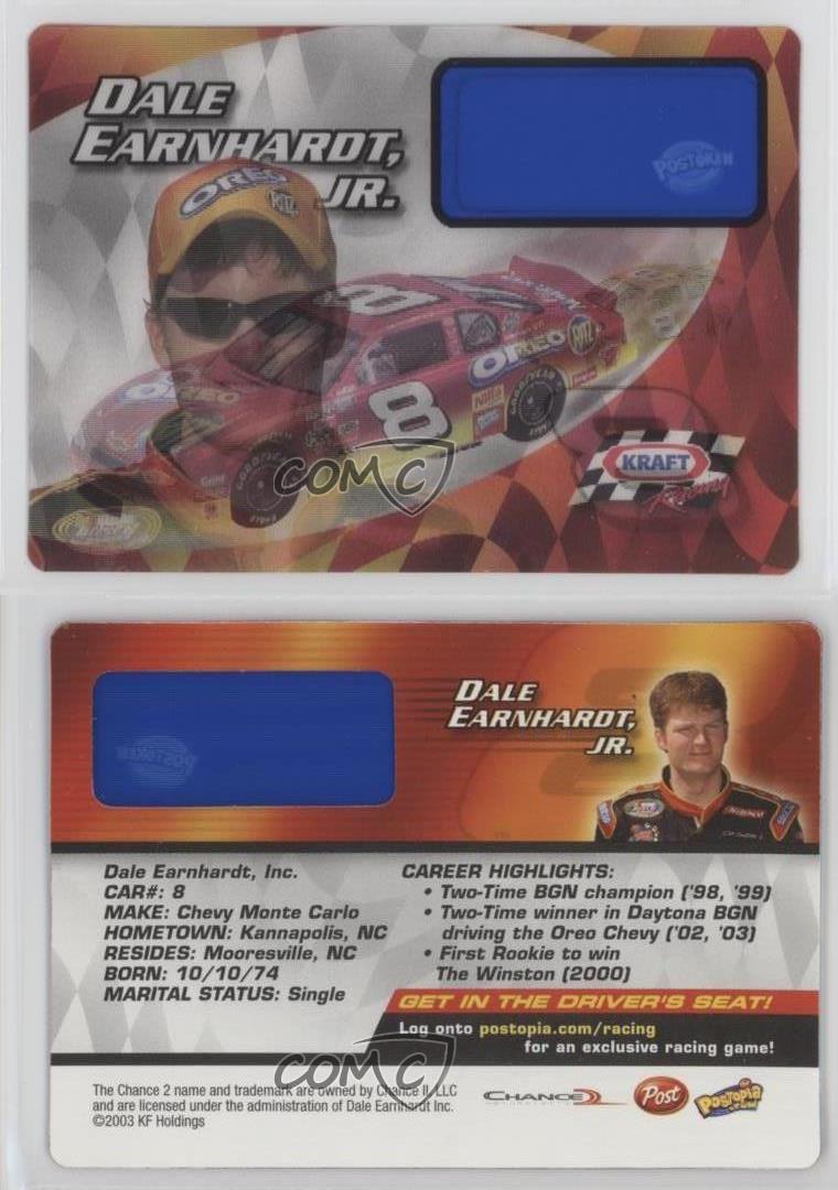NASCAR 2003 TEAM NABISCO PROMO TRADING CARDS BOX, EARNHARDT JR