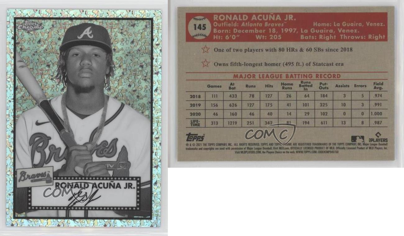 2021 topps chrome アクーニャjr 99枚限定 2021 Topps Chrome Platinum Anniversary - Ronald Acuña Jr