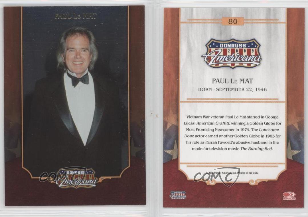 2009 Donruss Americana Paul Le Mat 80 0f4 Ebay