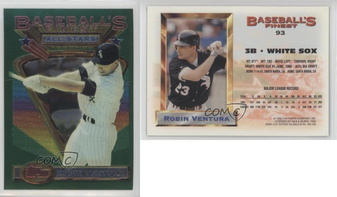 1993 Topps Finest Robin Ventura #93 | eBay