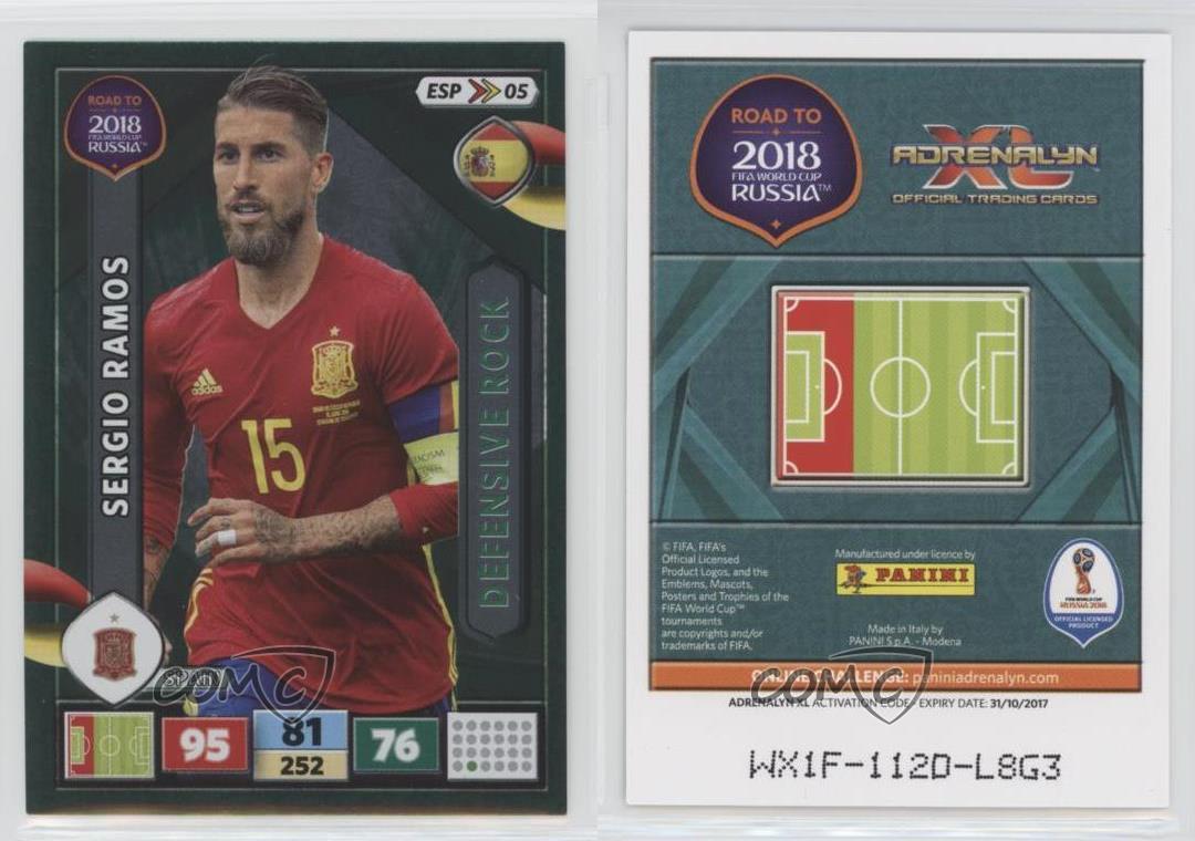 PANINI ADRENALYN ROAD World Cup Brazil 76-Sergio Ramos-BASE CARD