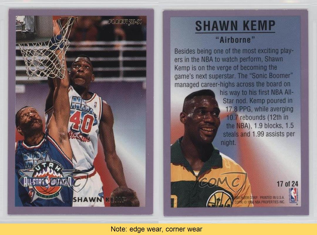 1993-94 Fleer All-Stars #17 Shawn Kemp NBA All-Star Team Basketball ...