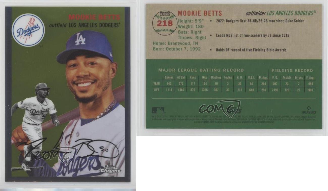 2023 Topps Chrome Platinum Anniversary Mookie Betts #218.1