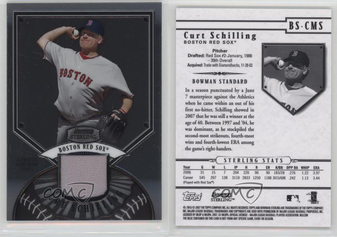 Bowman Sterling Curt Schilling 2007 #BS-CMS - Foto 3 di 4