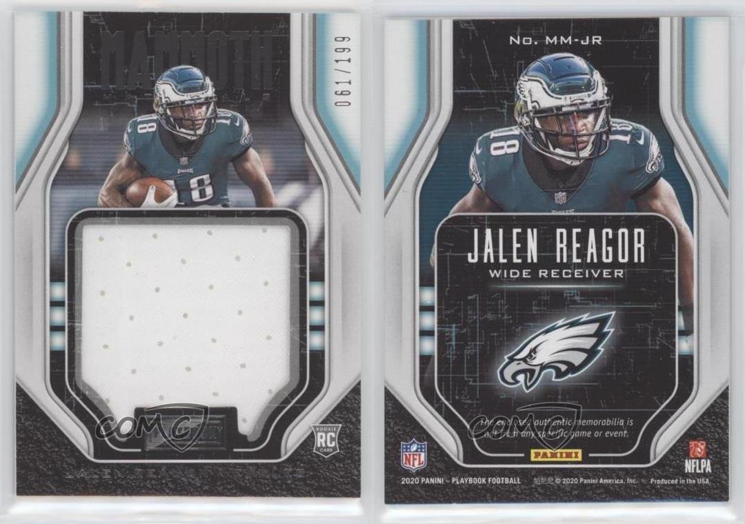 2020 Playbook Jalen Reagor Mammoth Materials Rookie Jersey #/199 Eagles