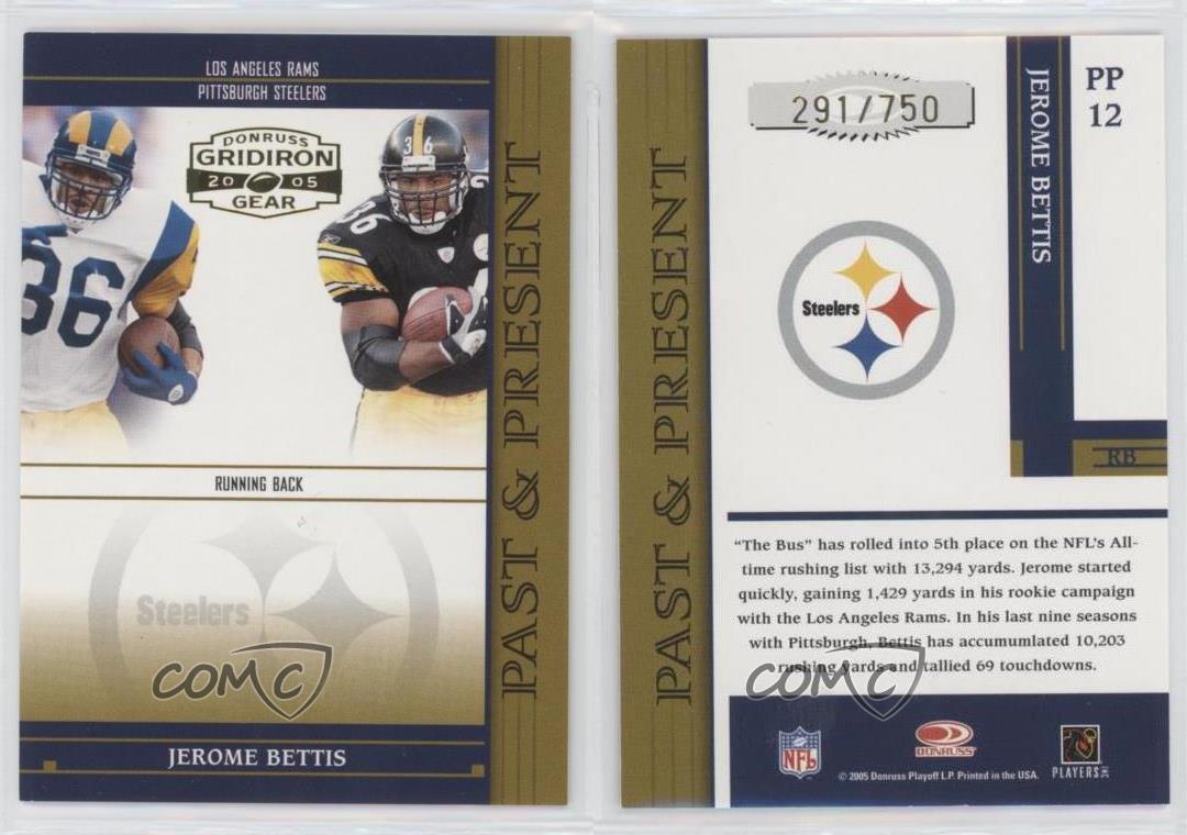 : 2005 Donruss Classics Football #77 Jerome Bettis NM/M (Near  Mint/Mint) : Collectibles & Fine Art