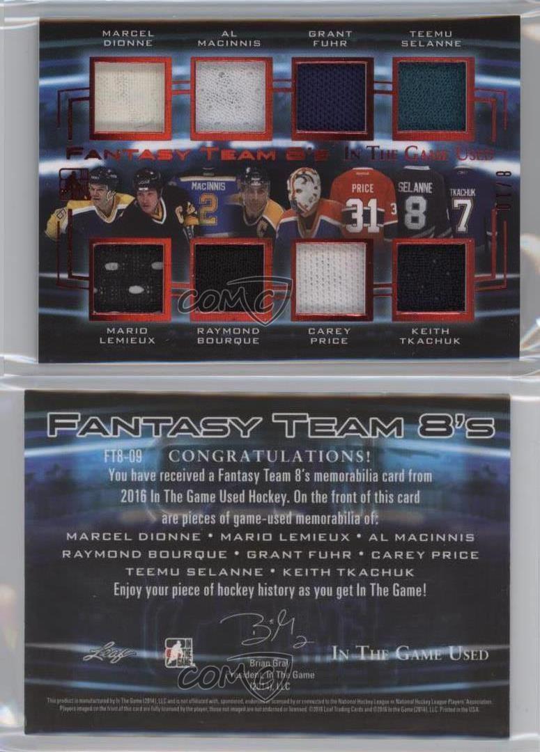 2016 remise Leaf ITG Occasion Fantasy Team 8s Red Spectrum /10 Marcel Dionne Al MacInnis