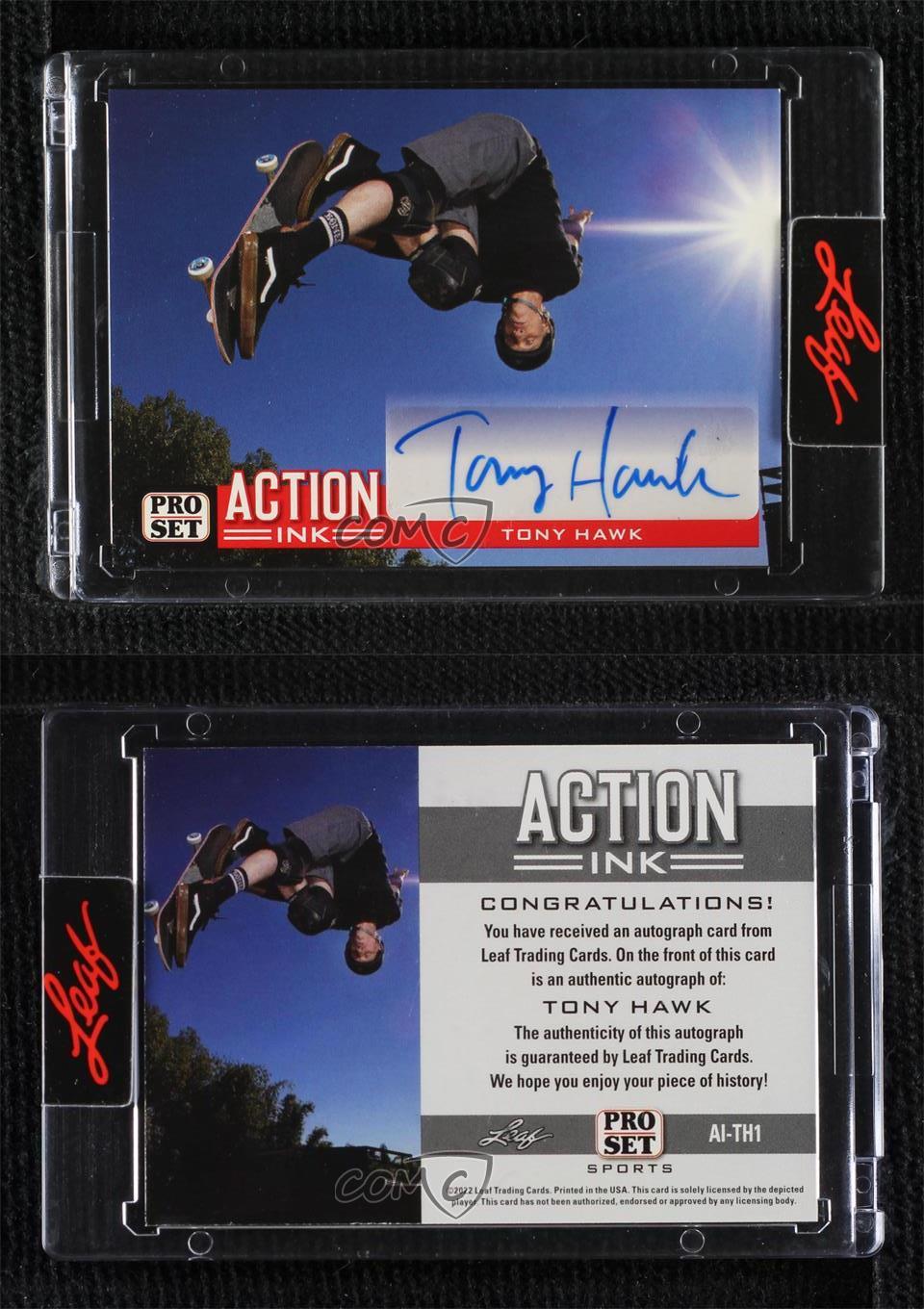 2022 Leaf Pro Set achats Sports Action Ink Auto Tony Hawk #AI-TH1 Auto