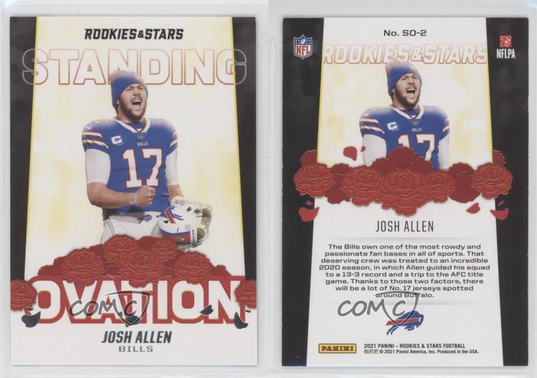 2021 Panini Rookies & Stars Josh Allen Standing Ovation SO-2 Buffalo Bills  MINT