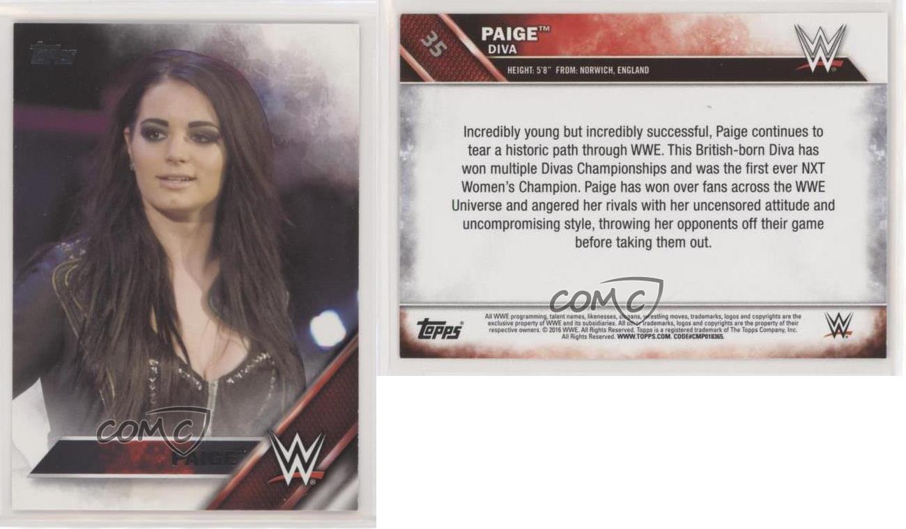 2016 Topps WWE #35 Paige 