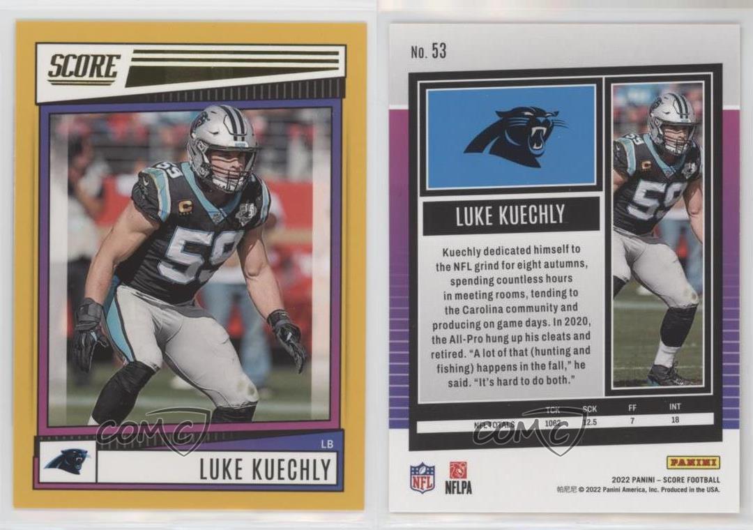 Luke Kuechly - Carolina Panthers - 2022 Panini Score Football - Base - #53