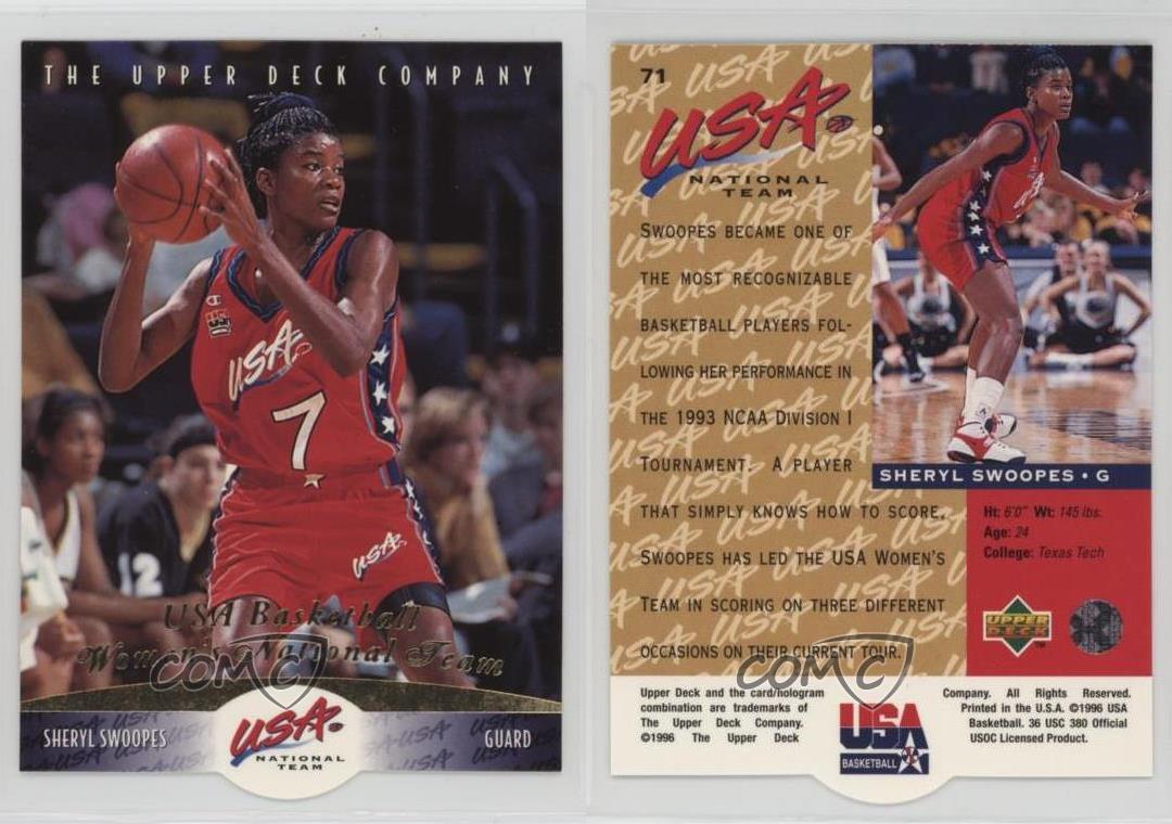 1996 Upper Deck USA Basketball Deluxe Gold Edition Sheryl Swoopes #71 HOF - Picture 7 of 7