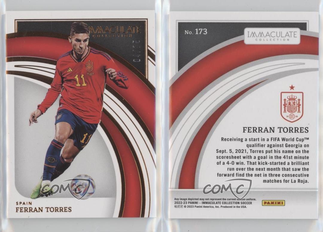 2022-23 Panini Immaculate /75 Ferran Torres #173 - Picture 4 of 4