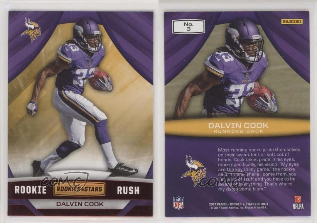 2017 Panini Rookies and Stars #291 Dalvin Cook Minnesota Vikings Rookie