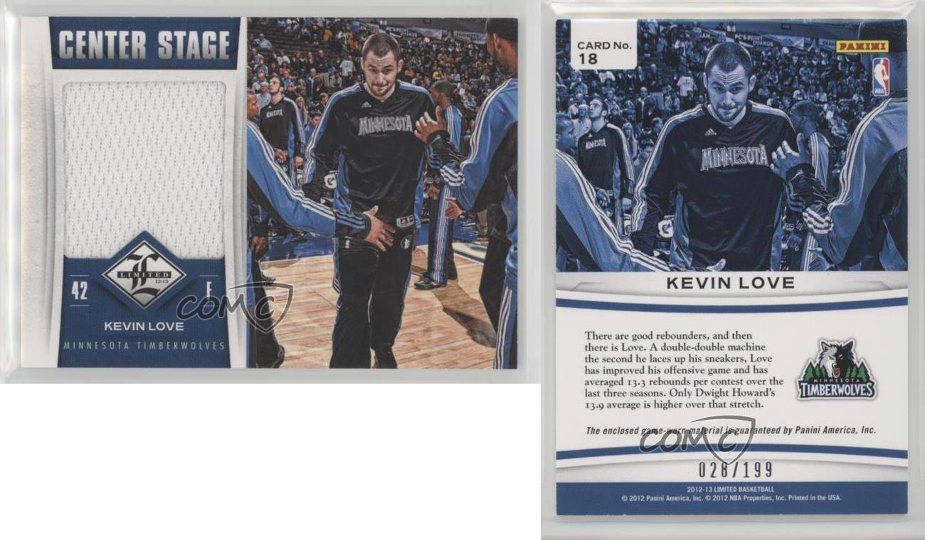 /199 !! Center Stage, Materials Kevin Love 2012-13 Limited