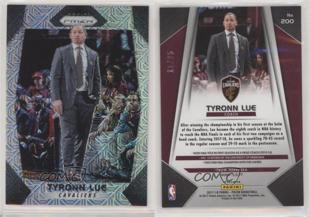 2017-18 Panini Prizm Mojo Prizm /25 Tyronn Lue #200 - Picture 3 of 3