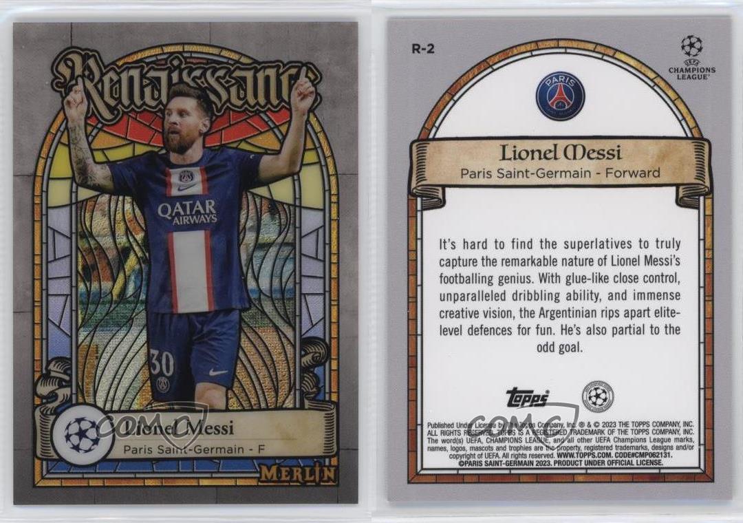 2022-23 Topps Merlin UEFA Club - Renaissance Lionel Messi #R