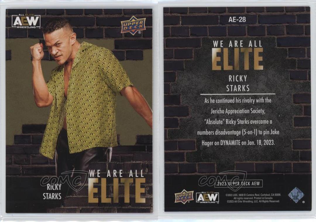 2023 Upper Deck AEW All Elite Wrestling We Are Gold Ricky Starks #AE-28