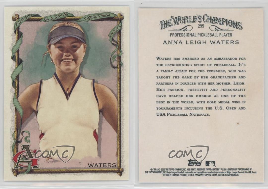 2023 Topps Allen & Ginter Anna Leigh Waters #295 Rookie RC - Foto 4 di 7
