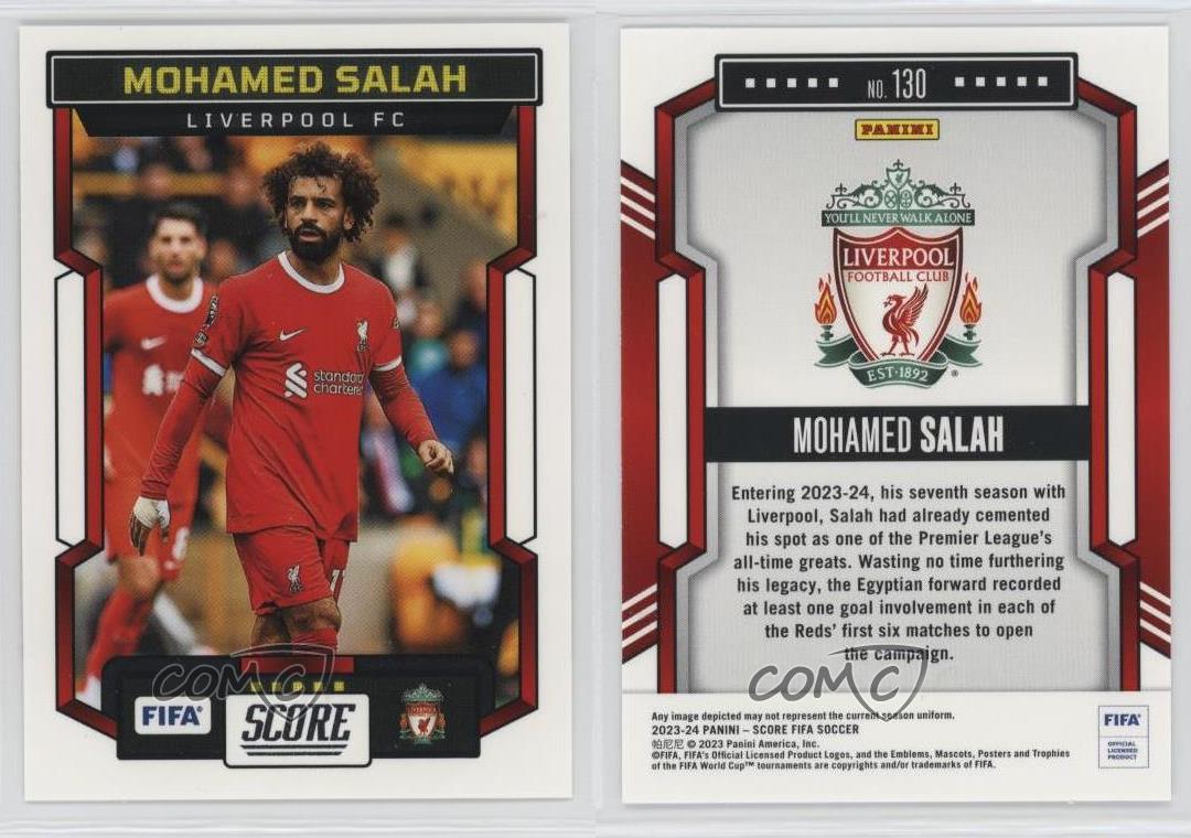 2023-24 Panini Score FIFA Mohamed Salah #130 - Picture 3 of 4