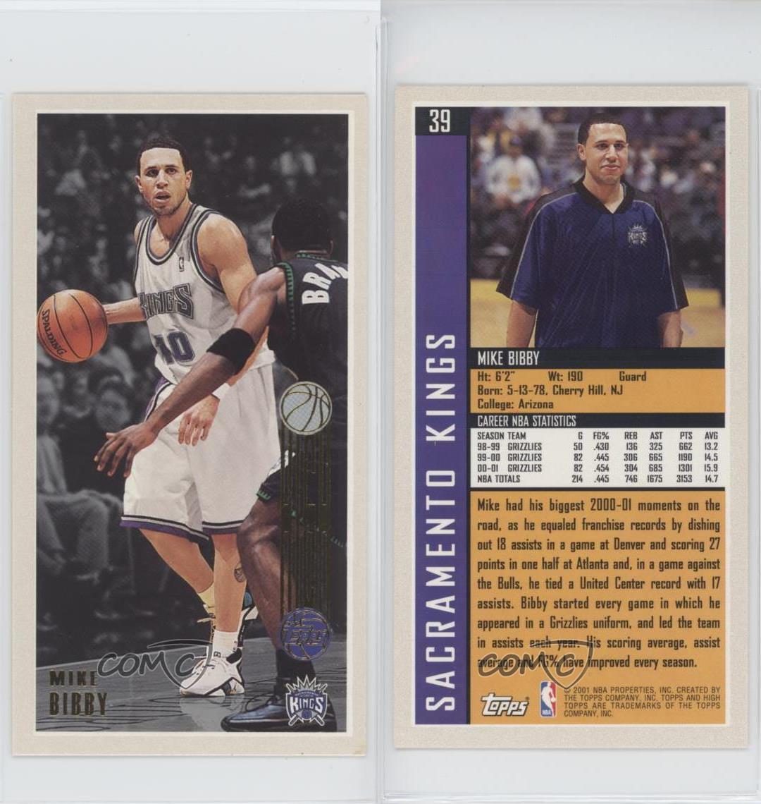 2001-02 Topps High Topps Mike Bibby #39 - Picture 3 of 3