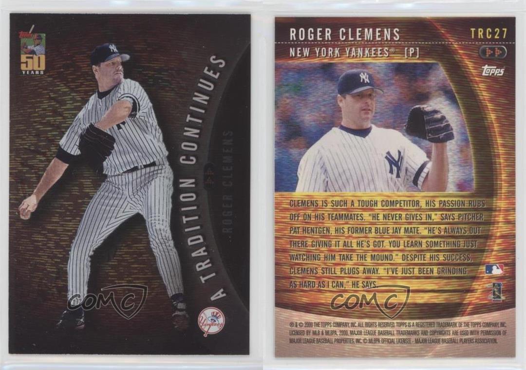 2001 Topps A Tradition Continues Roger Clemens #TRC27 | eBay