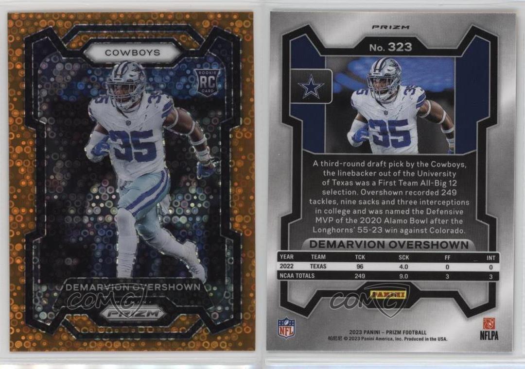 2023 Panini Prizm Rookies Disco Prizm DeMarvion Overshown #323 Rookie RC